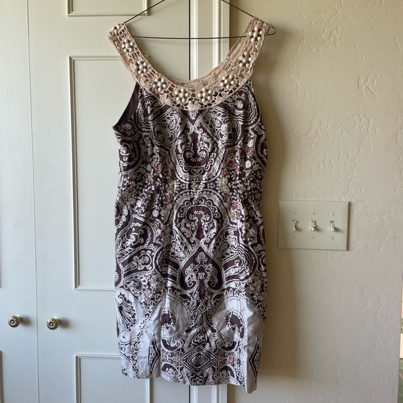 NWT Free People Folklore Shift Dress in Espresso Brown Size 10 - Picture 3 of 9